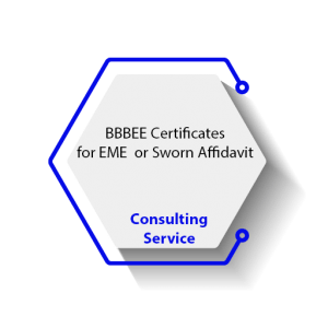 BBBEE Certificates for EME  or Sworn Affidavit